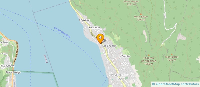 localisation de l'entreprise MONSIEUR GILLES FRANCESCHINI  VEYRIER-DU-LAC