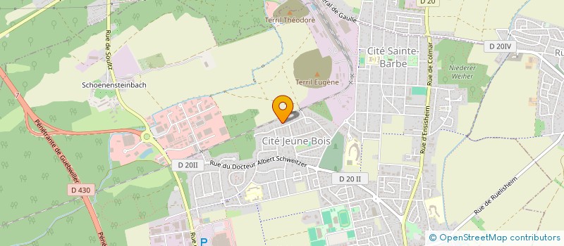 localisation de l'entreprise MONSIEUR GILLES FRANCOIS  WITTENHEIM