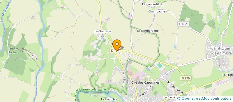 localisation de l'entreprise MONSIEUR GILLES FRANCOU à SOUGE-LE-GANELON