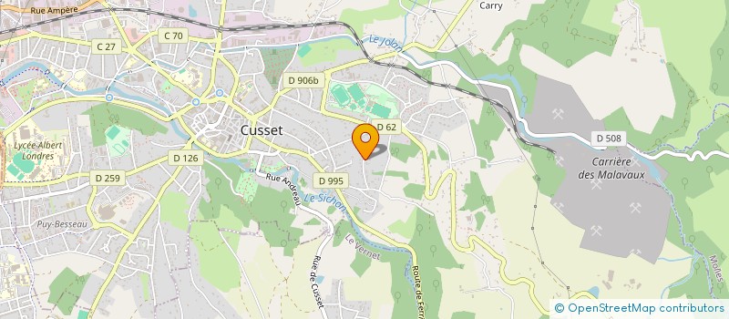 localisation de l'entreprise MONSIEUR GILLES FREGONESE à CUSSET