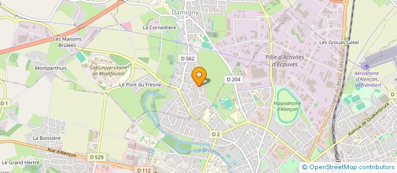 localisation de l'entreprise MONSIEUR GILLES FRENEE à DAMIGNY