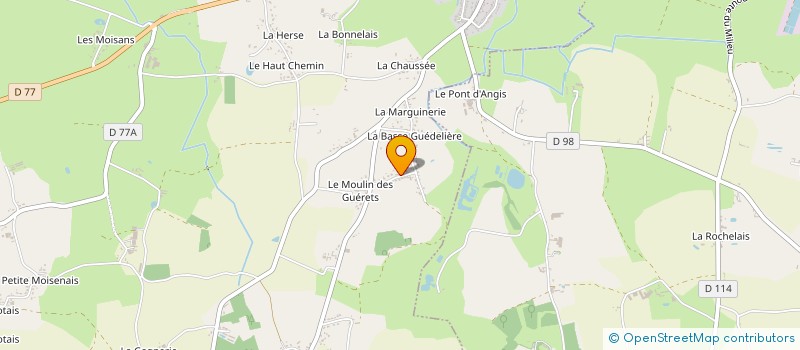 localisation de l'entreprise MONSIEUR GILLES FRUNEAU à CORSEPT