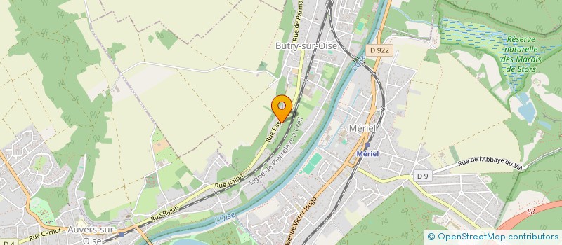 localisation de l'entreprise MONSIEUR GILLES GACOIN  BUTRY-SUR-OISE