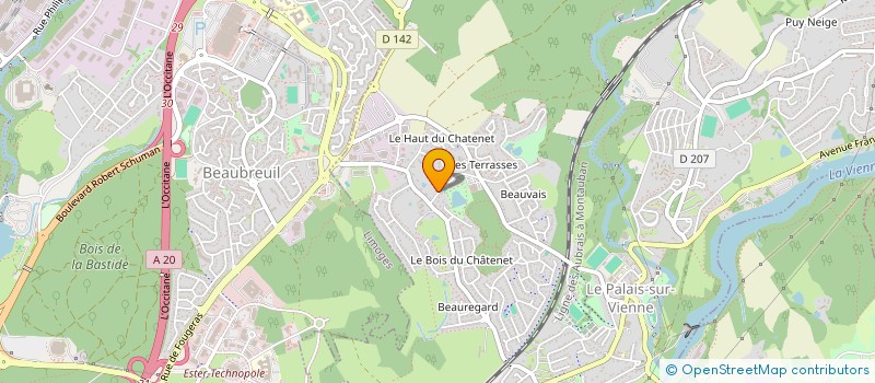 localisation de l'entreprise MONSIEUR GILLES GALVIN  LE PALAIS-SUR-VIENNE