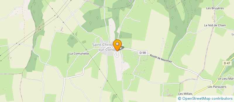 localisation de l'entreprise MONSIEUR GILLES GARANCHER  SAINT-CHRISTOPHE-SUR-CONDE