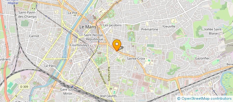 localisation de l'entreprise MONSIEUR GILLES GARNIER  LE MANS