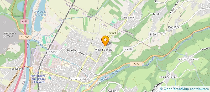 localisation de l'entreprise MONSIEUR GILLES GAUDET à PONTCHARRA