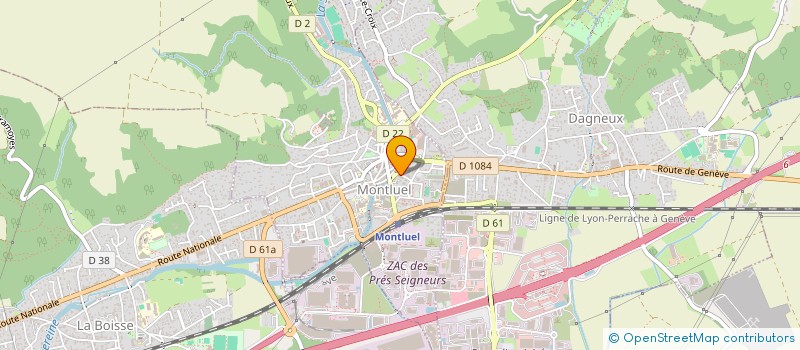 localisation de l'entreprise MONSIEUR GILLES GAUDINOT  MONTLUEL