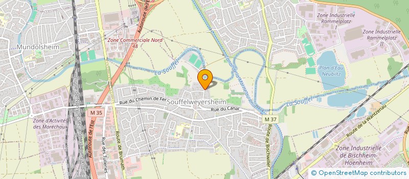 localisation de l'entreprise MONSIEUR GILLES GAUROIS  SOUFFELWEYERSHEIM