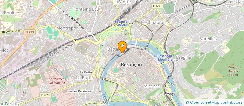 localisation de l'entreprise MONSIEUR GILLES GAUTHIER à BESANCON