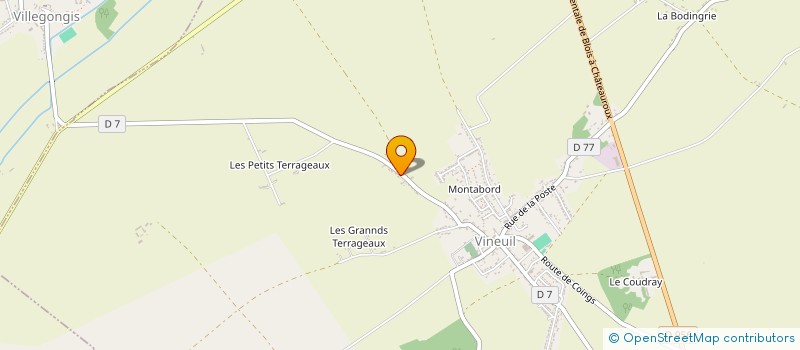 localisation de l'entreprise MONSIEUR GILLES GAUTRON  VINEUIL