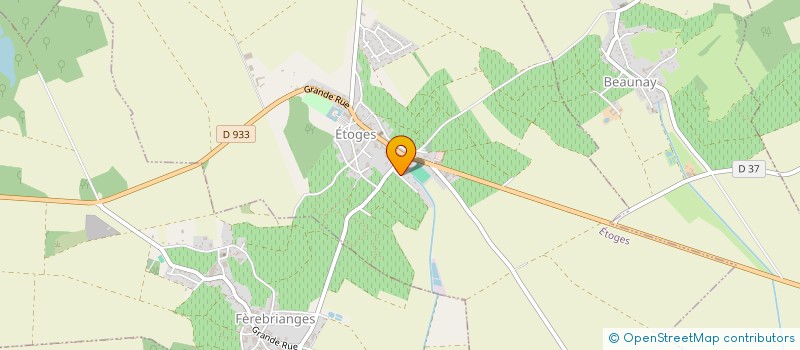 localisation de l'entreprise MONSIEUR GILLES GEOFFROY  ETOGES