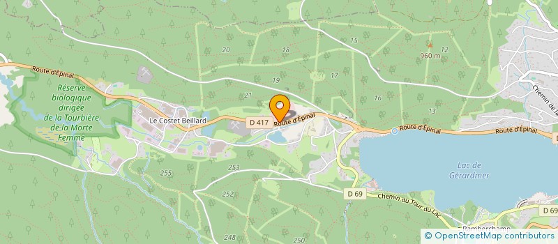 localisation de l'entreprise MONSIEUR GILLES GEORGEL  GERARDMER