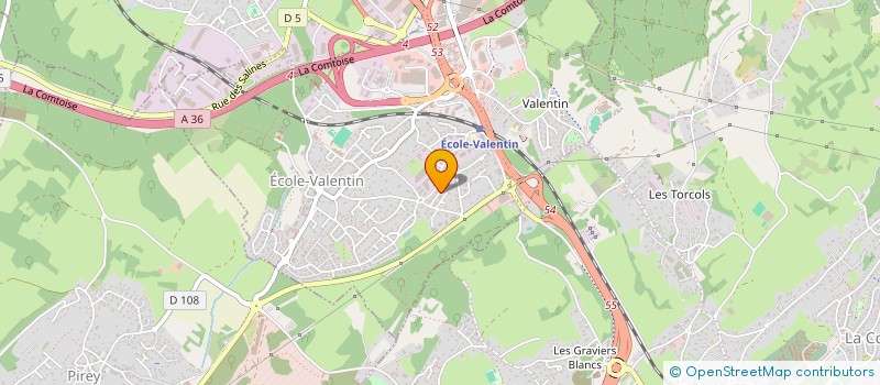 localisation de l'entreprise MONSIEUR GILLES GERBET  ECOLE-VALENTIN