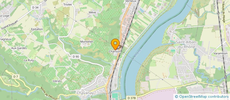 localisation de l'entreprise MONSIEUR GILLES GERMAIN  CHAVANAY