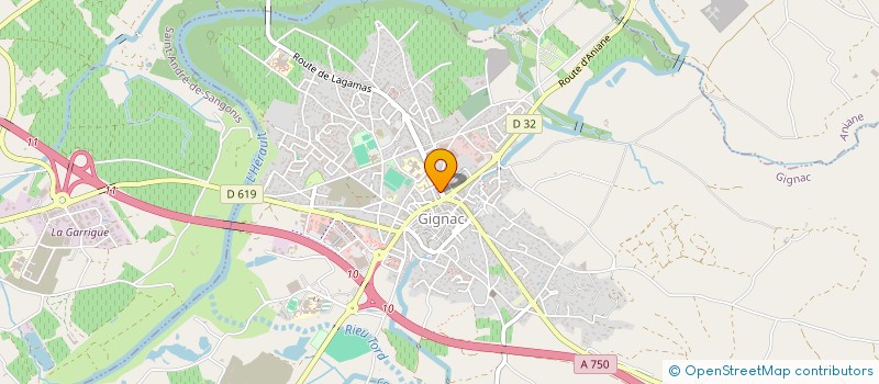 localisation de l'entreprise MONSIEUR GILLES GINESTIE  GIGNAC