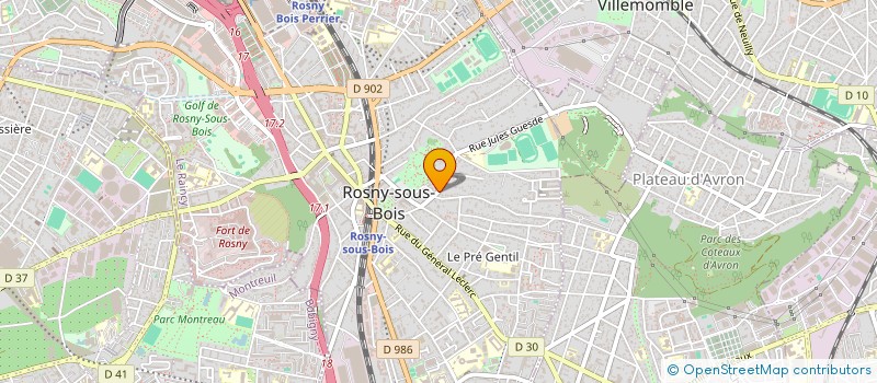 localisation de l'entreprise MONSIEUR GILLES GLIOZZO à ROSNY-SOUS-BOIS