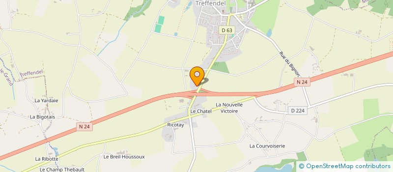 localisation de l'entreprise MONSIEUR GILLES GNOVANONA à TREFFENDEL