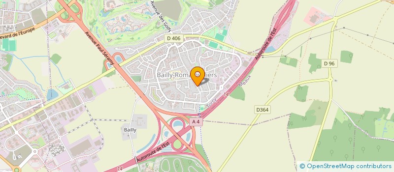 localisation de l'entreprise MONSIEUR GILLES GODEFROY  BAILLY-ROMAINVILLIERS