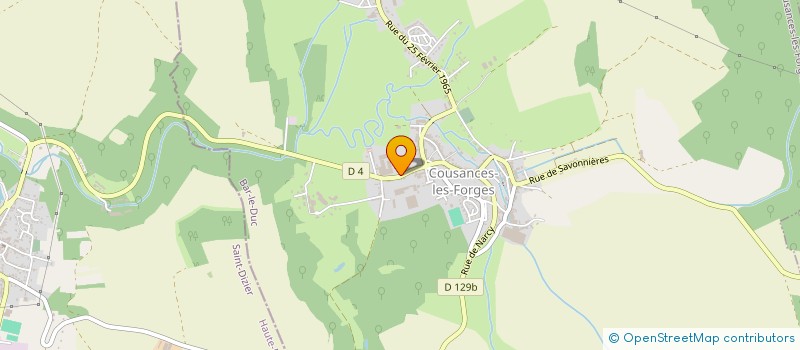 localisation de l'entreprise MONSIEUR GILLES GODFROY à COUSANCES-LES-FORGES