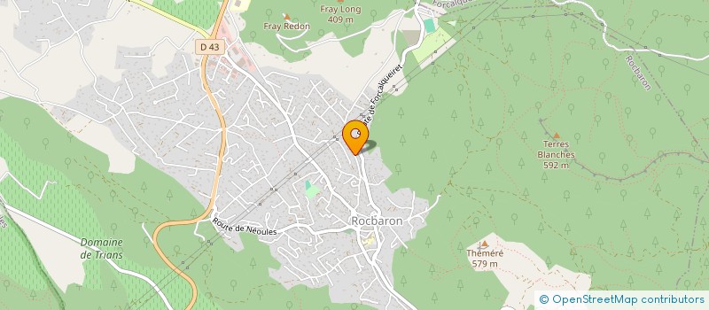 localisation de l'entreprise MONSIEUR GILLES GORLIER  ROCBARON