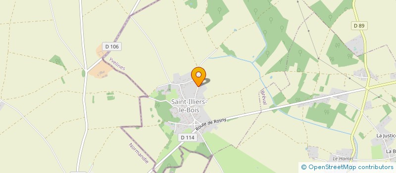 localisation de l'entreprise MONSIEUR GILLES GOSSELIN  SAINT-ILLIERS-LE-BOIS