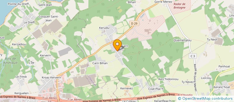 localisation de l'entreprise MONSIEUR GILLES GOUENNOU  LOPERHET