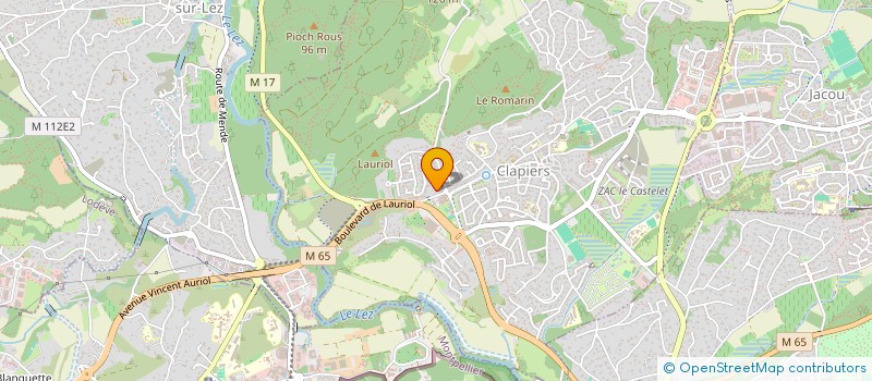 localisation de l'entreprise MONSIEUR GILLES GOUINEAU  CLAPIERS