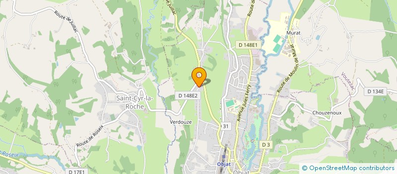 localisation de l'entreprise MONSIEUR GILLES GOULOUMES  OBJAT