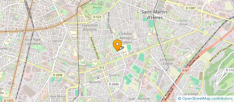 localisation de l'entreprise MONSIEUR GILLES GRANDJEAN  GRENOBLE