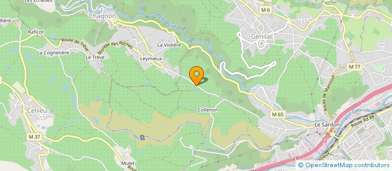 localisation de l'entreprise MONSIEUR GILLES GRANJON  CHAGNON