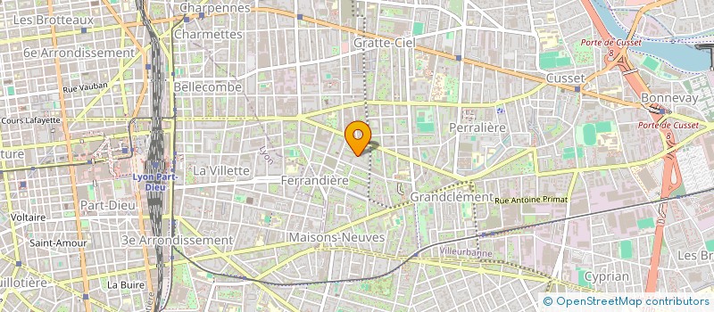 localisation de l'entreprise MONSIEUR GILLES GRAVES  VILLEURBANNE