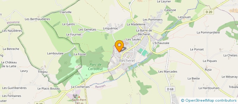 localisation de l'entreprise MONSIEUR GILLES GRAVEY  BECHEREL