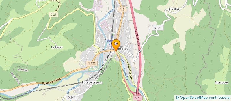 localisation de l'entreprise MONSIEUR GILLES GREVET à MASSIAC