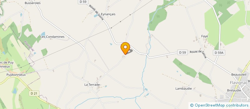 localisation de l'entreprise MONSIEUR GILLES GRIARD à FLAVIGNAC
