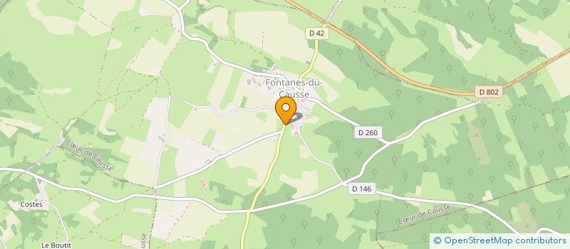 localisation de l'entreprise MONSIEUR GILLES GRIMAL  COEUR DE CAUSSE