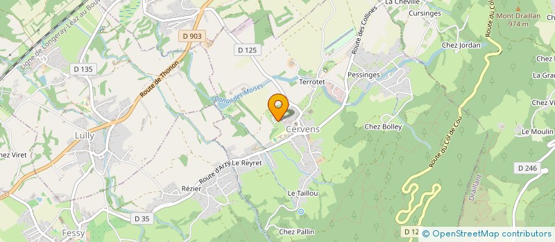 localisation de l'entreprise MONSIEUR GILLES GRISONI  CERVENS