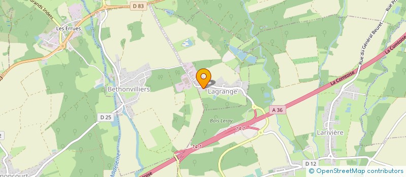 localisation de l'entreprise MONSIEUR GILLES GROSJEAN-FROMAGEOT à LAGRANGE