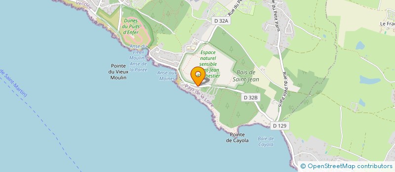 localisation de l'entreprise MONSIEUR GILLES GUENERIE à LES SABLES D'OLONNE