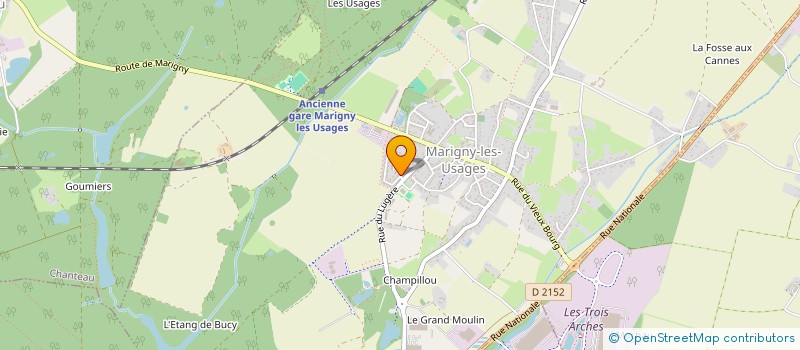 localisation de l'entreprise MONSIEUR GILLES GUENET  MARIGNY-LES-USAGES