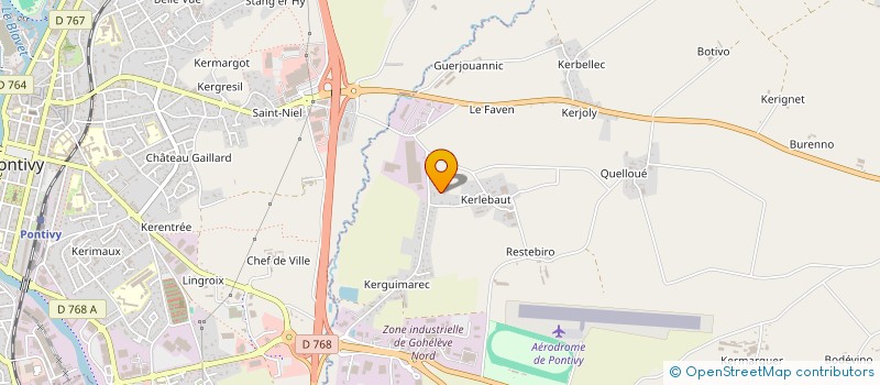 localisation de l'entreprise MONSIEUR GILLES GUERIN  NOYAL-PONTIVY