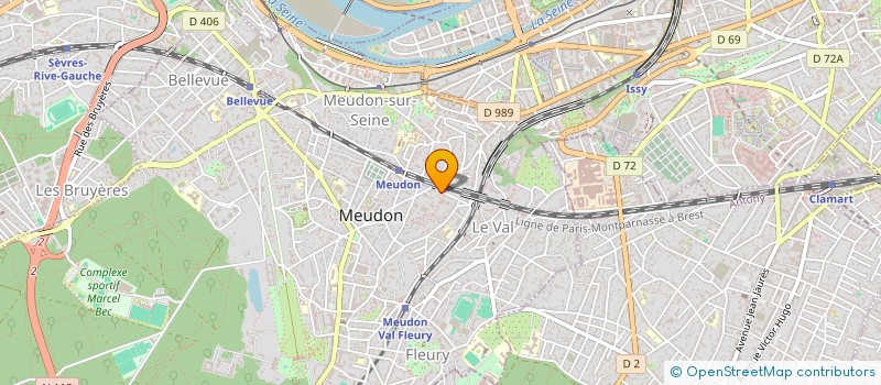 localisation de l'entreprise MONSIEUR GILLES GUERRE  MEUDON
