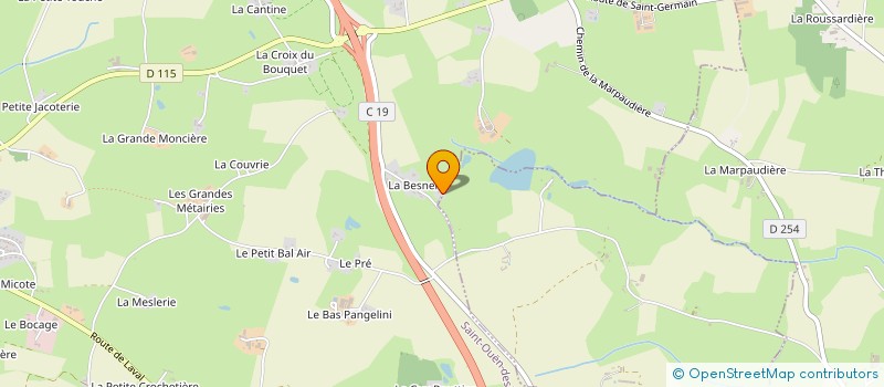 localisation de l'entreprise MONSIEUR GILLES GUERRIER à SAINT-OUEN-DES-TOITS