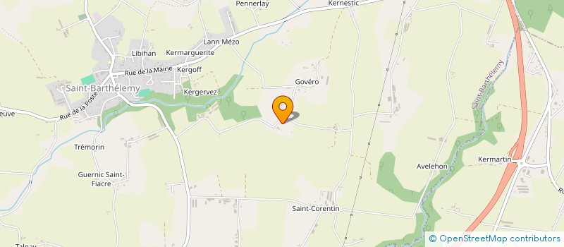 localisation de l'entreprise MONSIEUR GILLES GUHENNEC  SAINT-BARTHELEMY