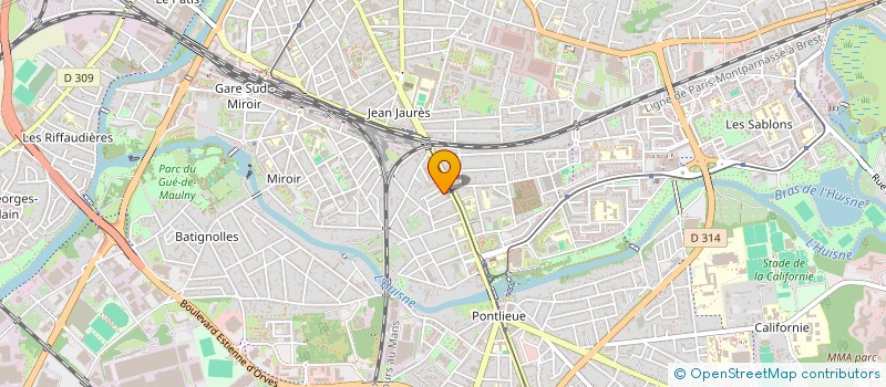 localisation de l'entreprise MONSIEUR GILLES GUIBERT  LE MANS