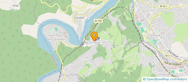 localisation de l'entreprise MONSIEUR GILLES GUICHARD  SAINT-PAUL-EN-CORNILLON