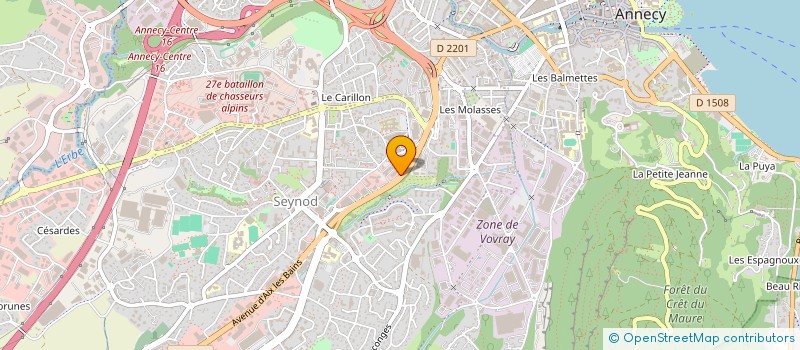 localisation de l'entreprise MONSIEUR GILLES GUILLEMIN DE MONPLANET à ANNECY