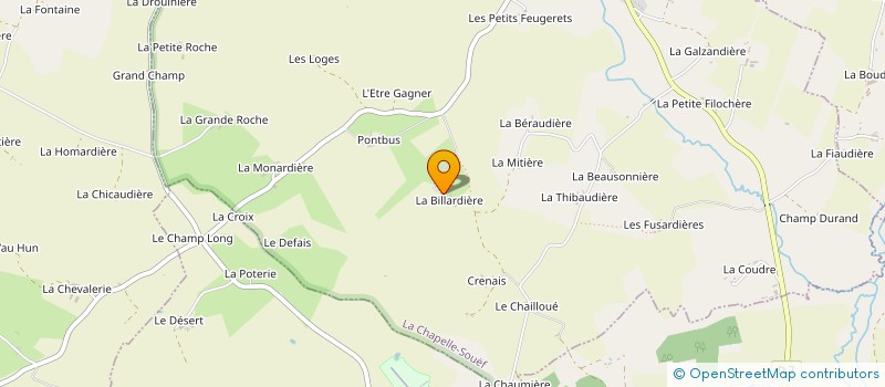 localisation de l'entreprise MONSIEUR GILLES GUILLIN à LA CHAPELLE-SOUEF