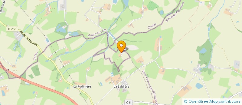 localisation de l'entreprise MONSIEUR GILLES GUINEBRETIERE  SAINT-CHRISTOPHE-DU-BOIS