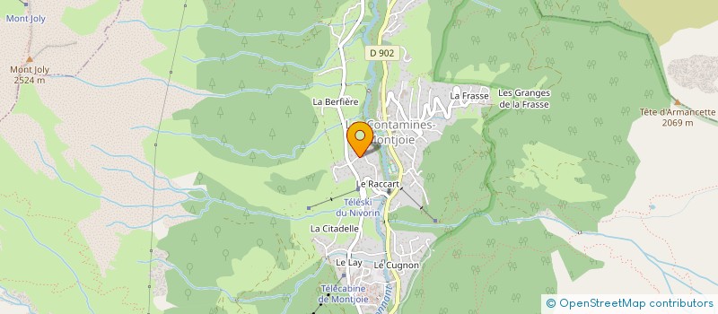 localisation de l'entreprise MONSIEUR GILLES GUT à LES CONTAMINES-MONTJOIE